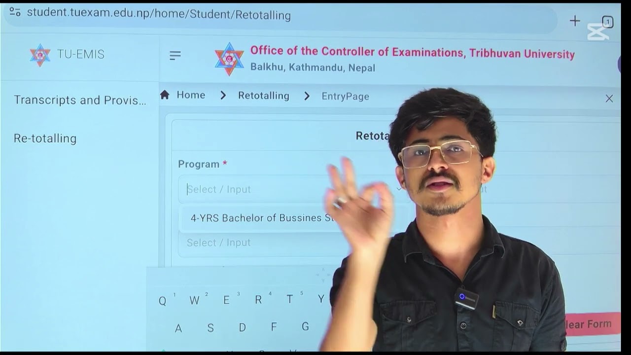 How to Apply Retotaling Form From Online // Online Retotaling Form of Tribhuvan University