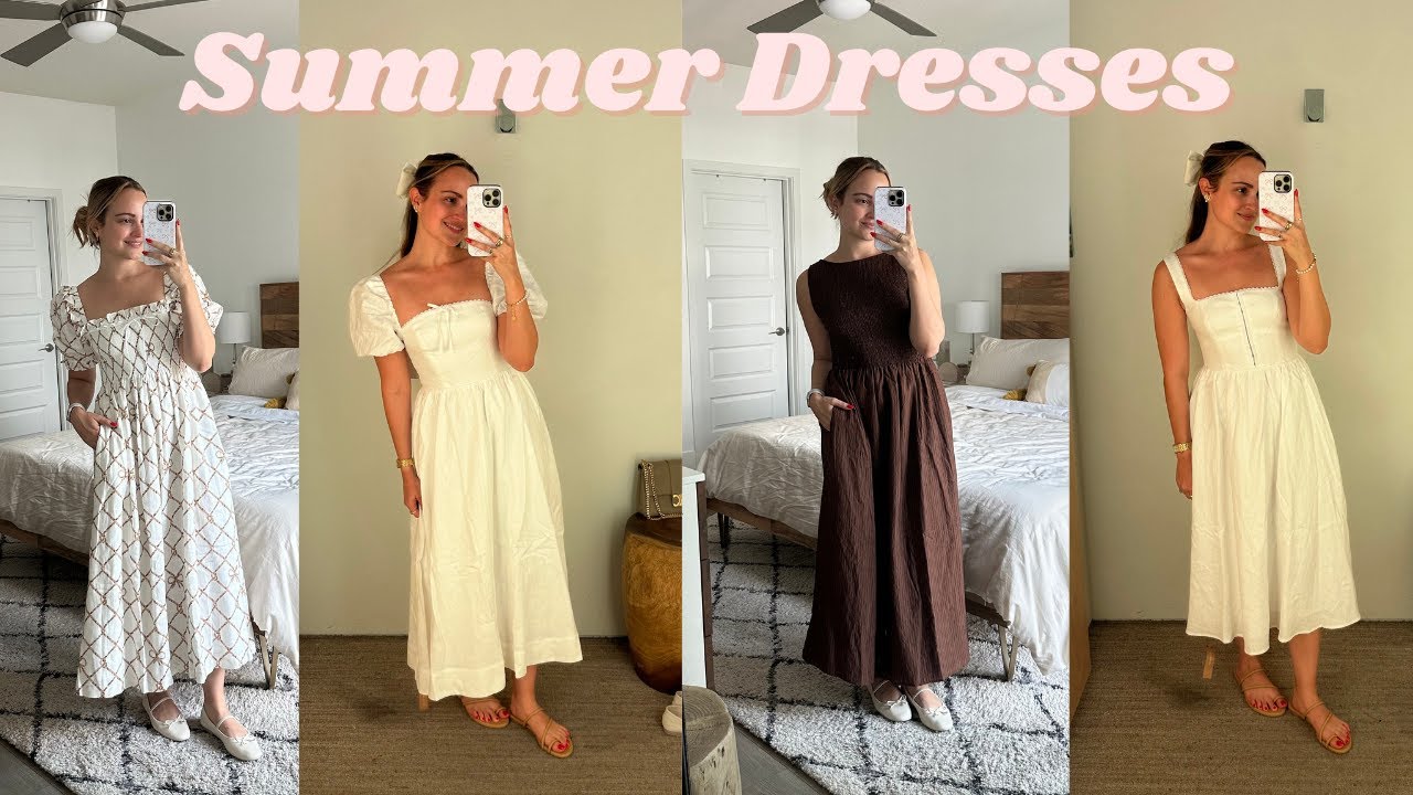 Try On Haul of *THE* Summer Dresses! Hill House Home, Reformation, ZARA, J.Crew and Amazon!
