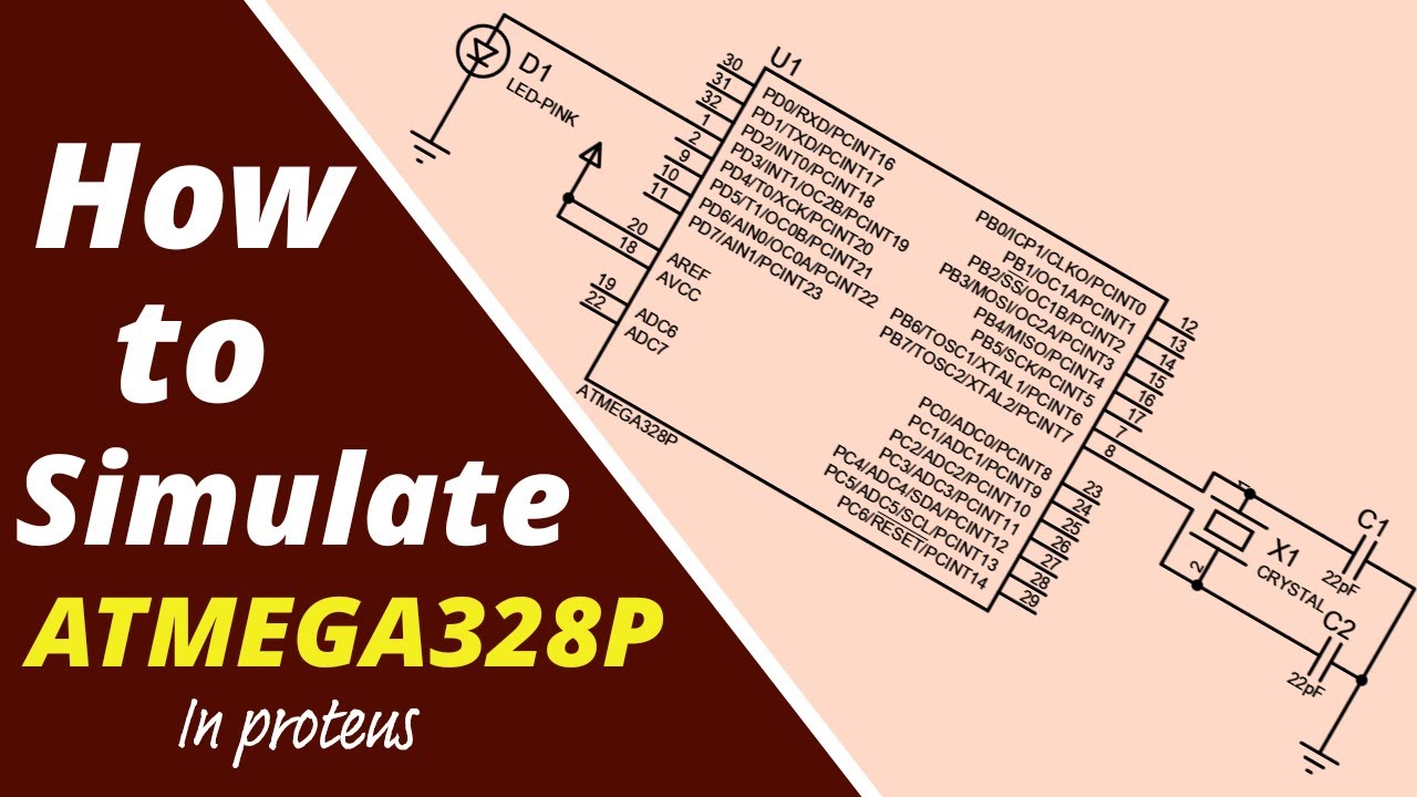 Simulating Atmega 328p Microcontroller in Proteus - Step-by-Step Tutorial / E Infotainment