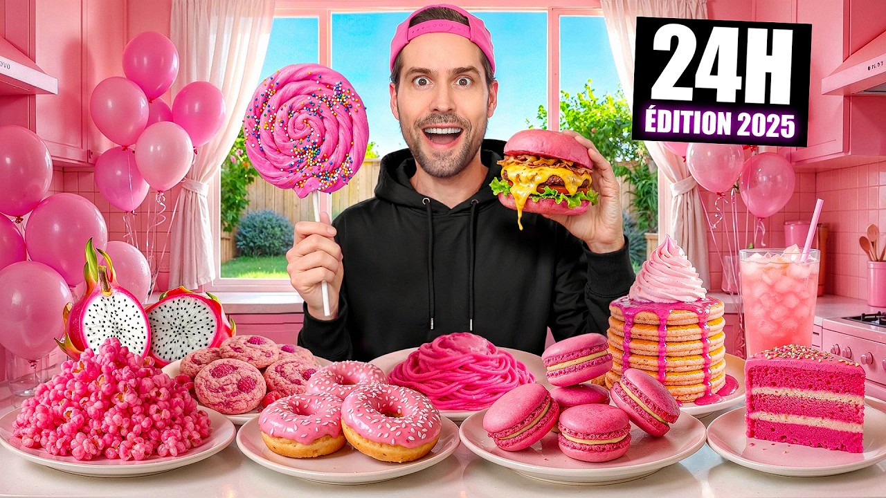 JE MANGE QUE LA NOURRITURE ROSE PENDANT 24H - Edition 2025