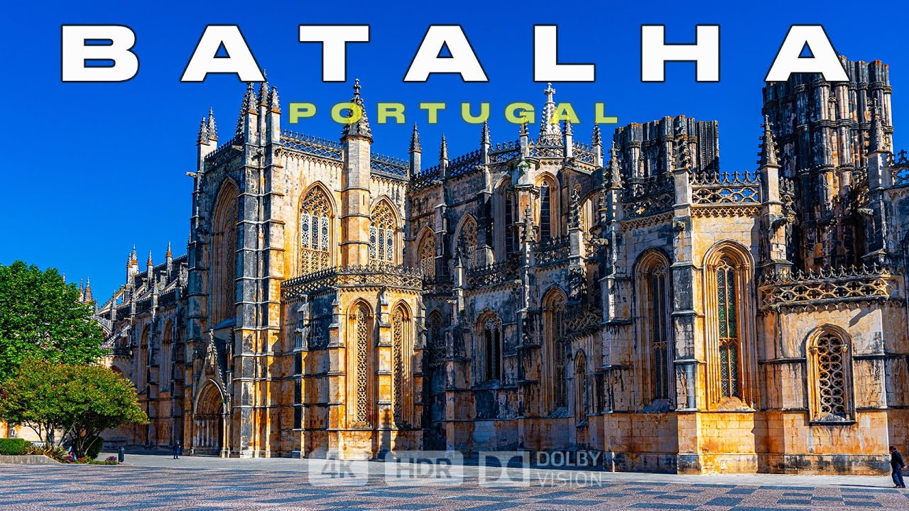 Баталья Португалия 🇵🇹 Пешеходная экскурсия по монастырю Баталья 4K