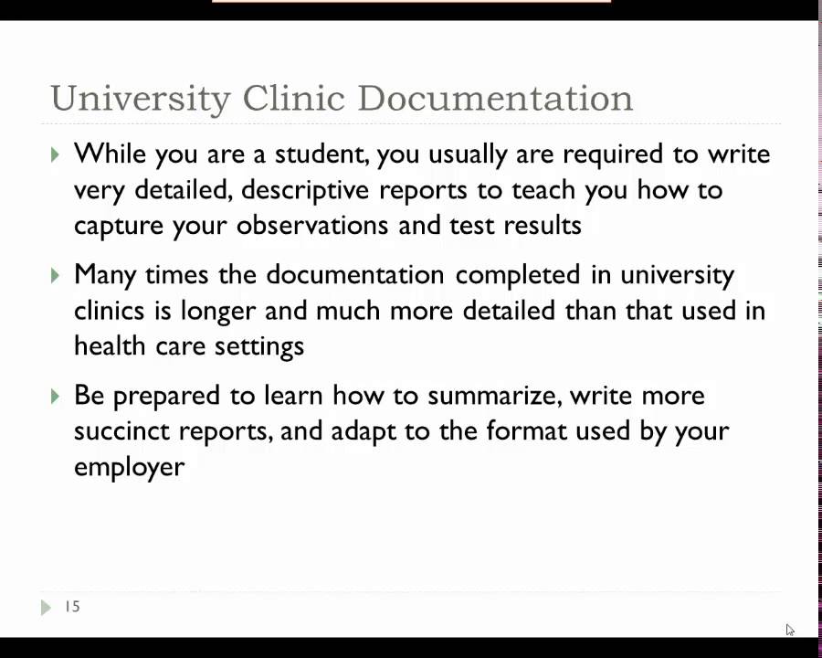 Module 3: Documentation of SLP Services in Different Settings