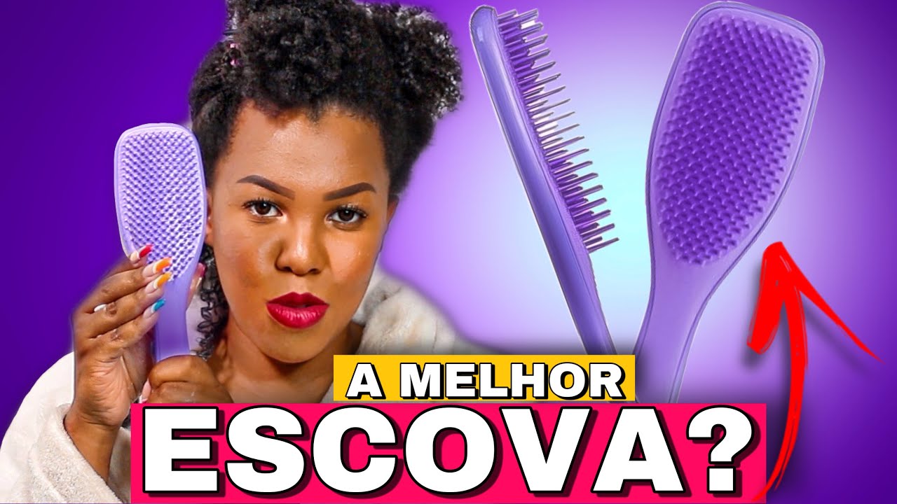 TESTEI MELHOR ESCOVA PARA CABELO CRESPO TANGER TEZZER POR LUANY CRISTINA