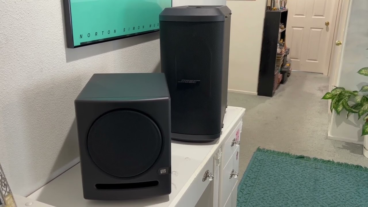 First Time! Bose S1 Pro Paired With Ultra Light Weight Subwoofer PreSonus Eris Sub 8 113dB, 30Hz EXT