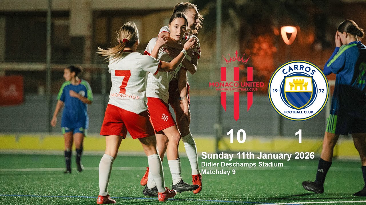 Highlights | Monaco United WFC vs FC Carros | 11 Jan 2026| Matchday 9
