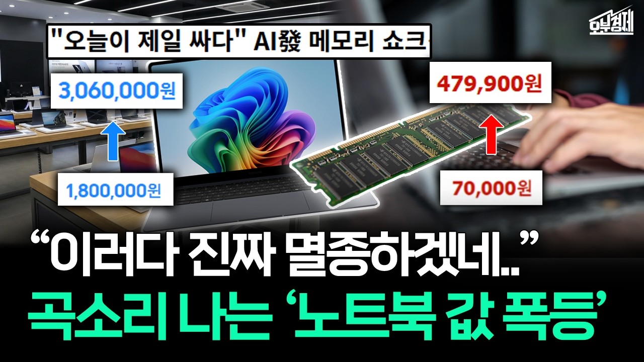 지금이 제일 저렴할지도.. 가격 하락 없는 노트북 시장｜오분경제