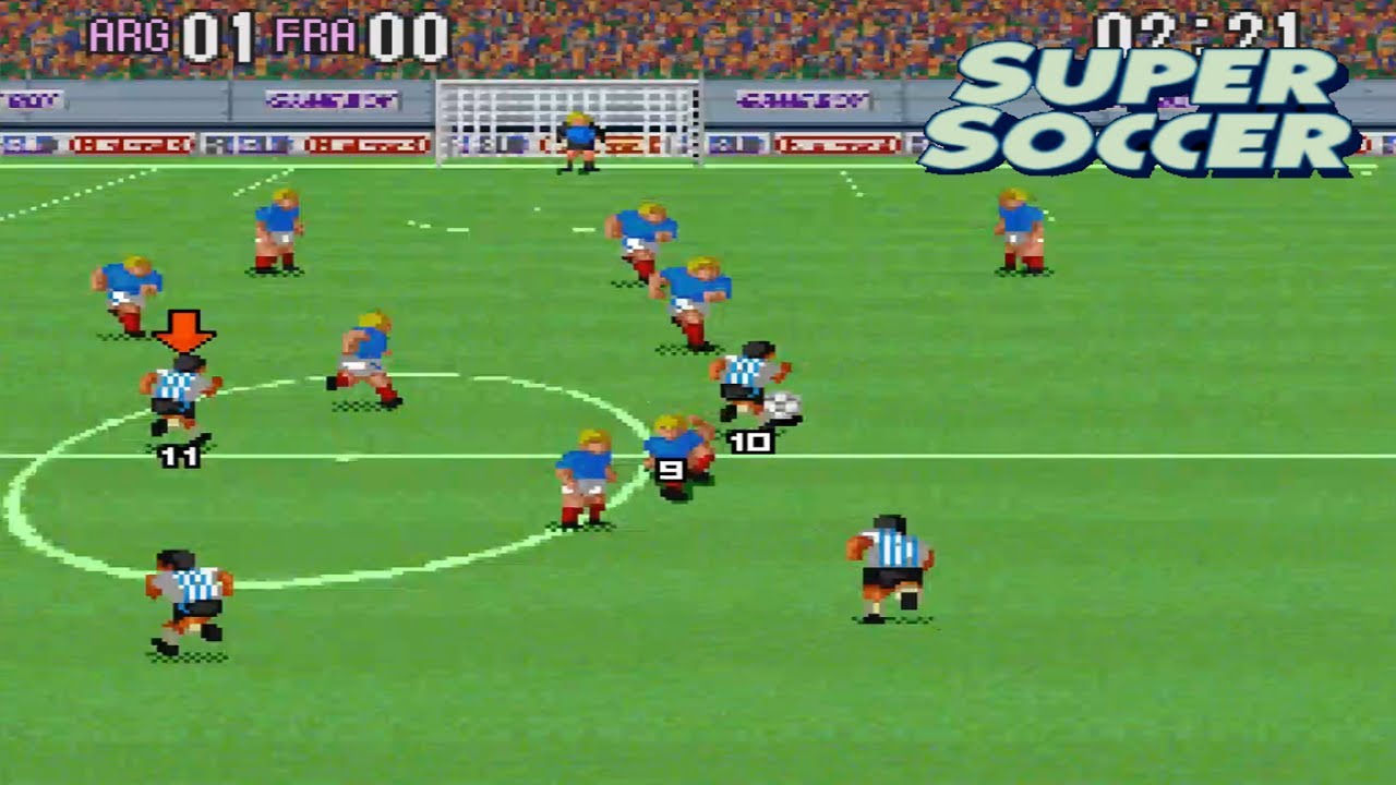 Snes: Super Soccer. Argentina V France. +Penalty shootout.