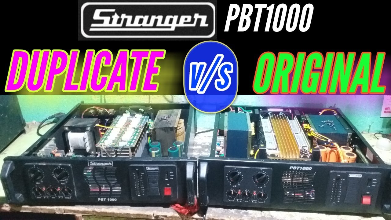 Original  और Duplicate कैसे पहचाने ? Stranger  PBT1000 amplifier