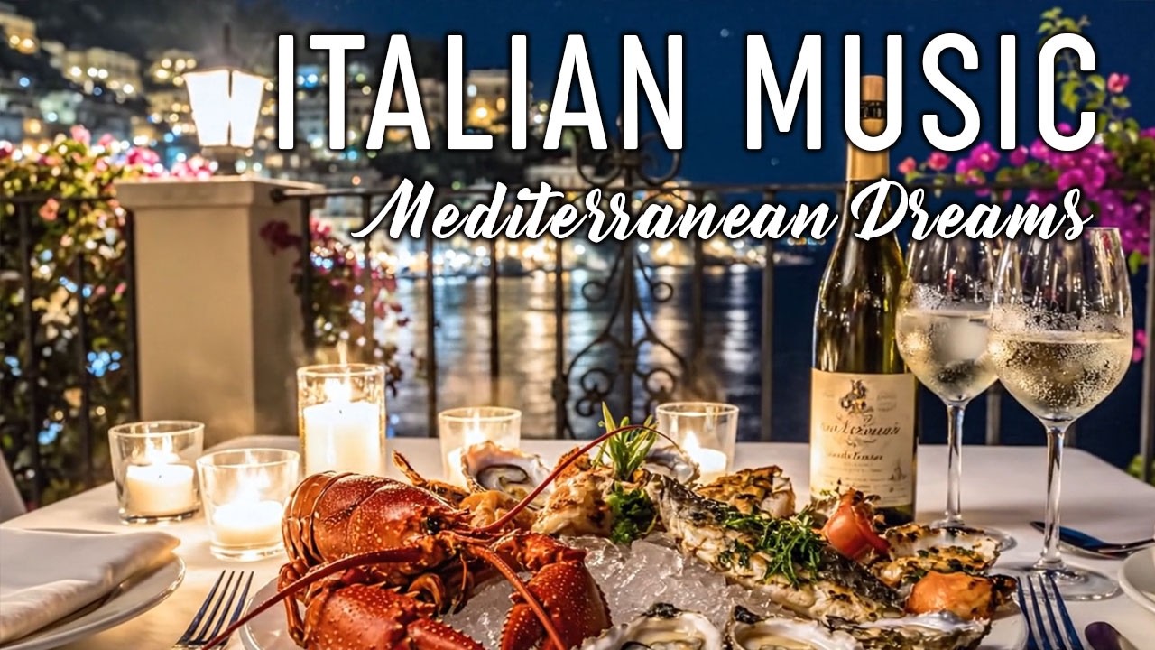 🎶 Italian Vibes & Mediterranean Music 🎶 2+ Hours Serene Amalfi Coast & Lake Como Relaxing Scenery 4K