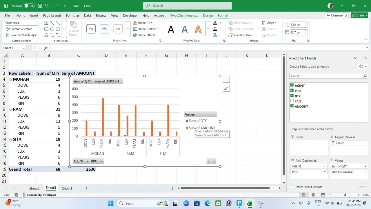 pivot table report creation in excel 2