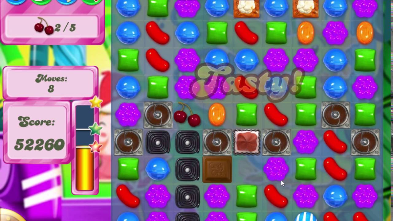 Candy Crush Saga Level 422 - Bring Ingredients Down - Hard Level