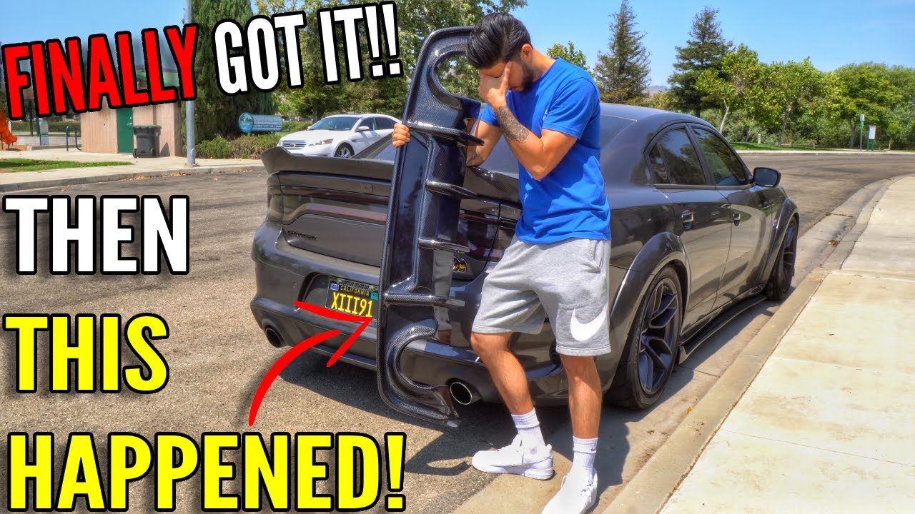FINALLY Got My CF Diffuser Dodge Charger 392 Scat Pack Widebody THEN THIS HAPPENED!