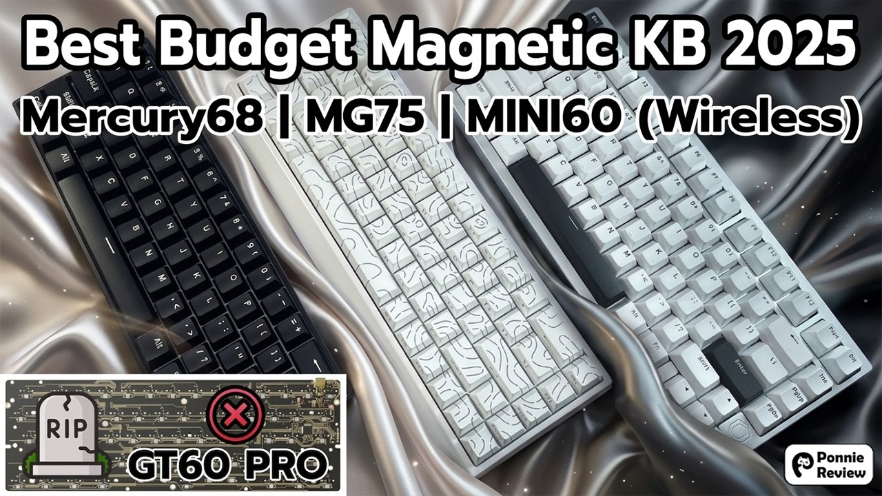 Magnetic Keyboard ที่คุ้มราคาที่สุดตอนนี้ (Carotmas Mercury68, IROK MG75, Aula MINI60HE)