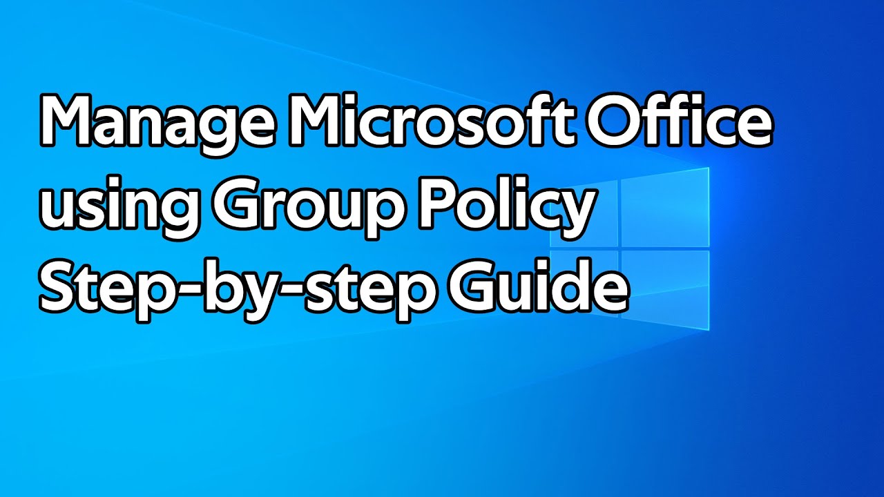 Как управлять Microsoft Office с помощью групповой политики (Outlook, Teams, Word, Excel)