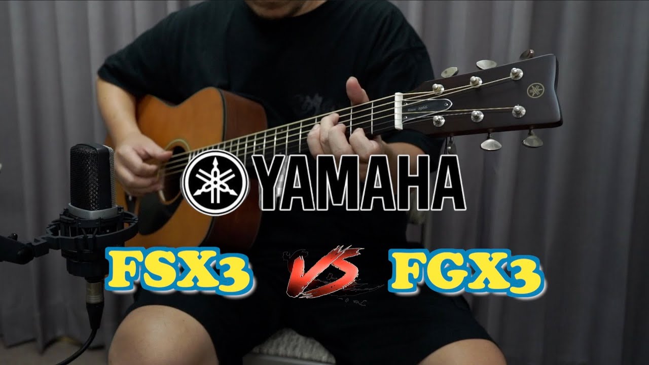 【YAMAHA】FSX3 vs FGX3 Guitars sound comparison DEMO