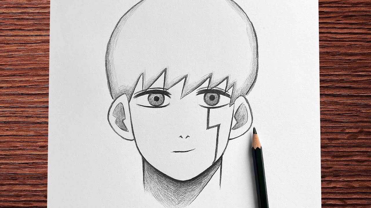 How to draw Mashle | Easy anime sketch
