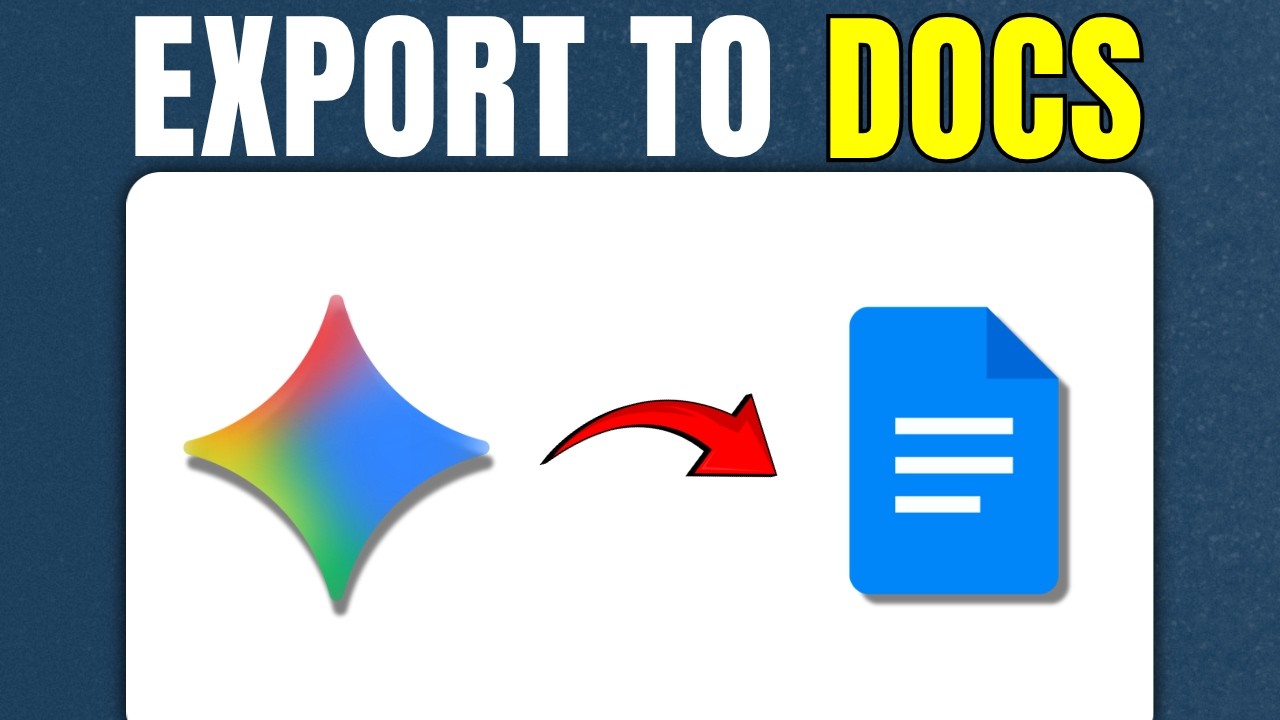How to Export Gemini Chat History to Google Docs