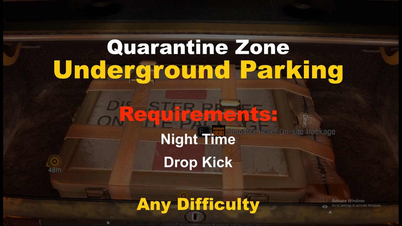 Underground Parking Dying Light - Full Stealth - Subterfuge Bounty - No Grapple Hook