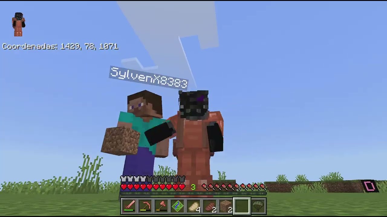 Minecraft Aterio le hago una casa a SylvenX