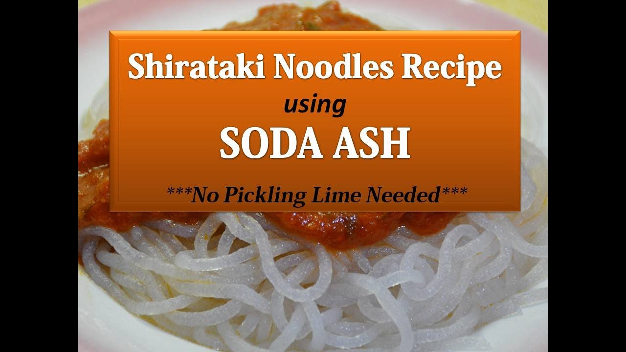 Homemade Shirataki Noodles Recipe using SODA ASH | How To Make Shirataki Noodles