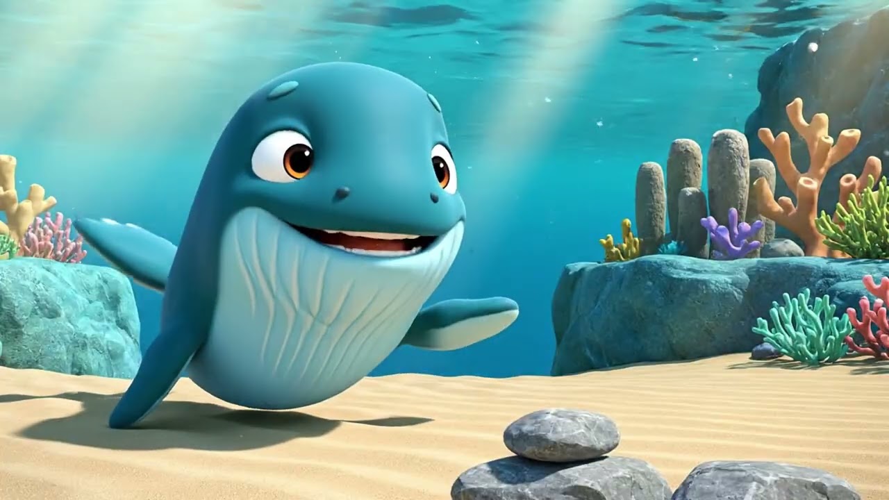 Smart Whale vs 10 Ocean Challenges! Giant BBQ Ribs Prize | Disney-Style Animated Pet Adventure