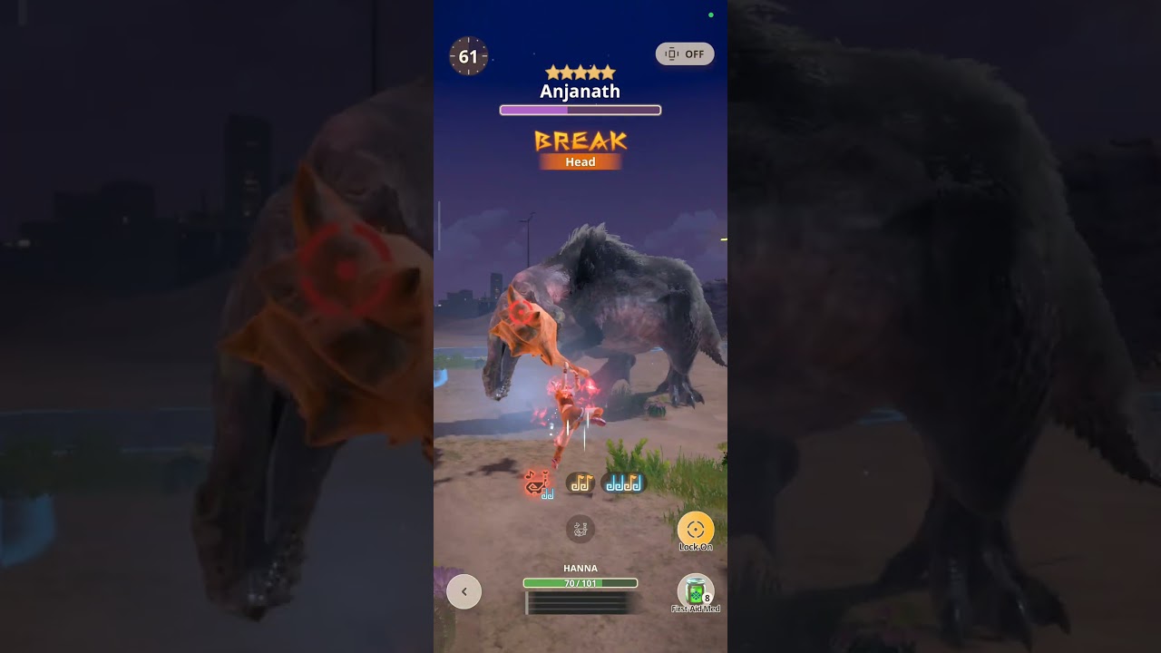 MHN - Hunting Horn vs 5⭐ Anjanath #mhn #mhnow #huntinghorn #monsterhunter #monsterhunternow #gaming