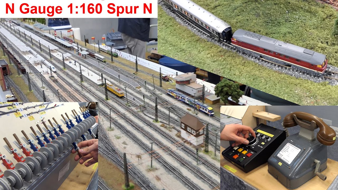 Riesig: Spur N-Modulanlage Thormannshausen @ MVG Museum 3/25 – 1:160 Modellbahn, Hebelbank-Stellwerk