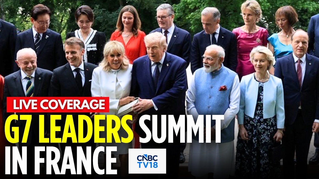 G7 Summit LIVE: Trump, Macron, PM Modi, and Other World Leaders Discuss Economy in France | N18G
