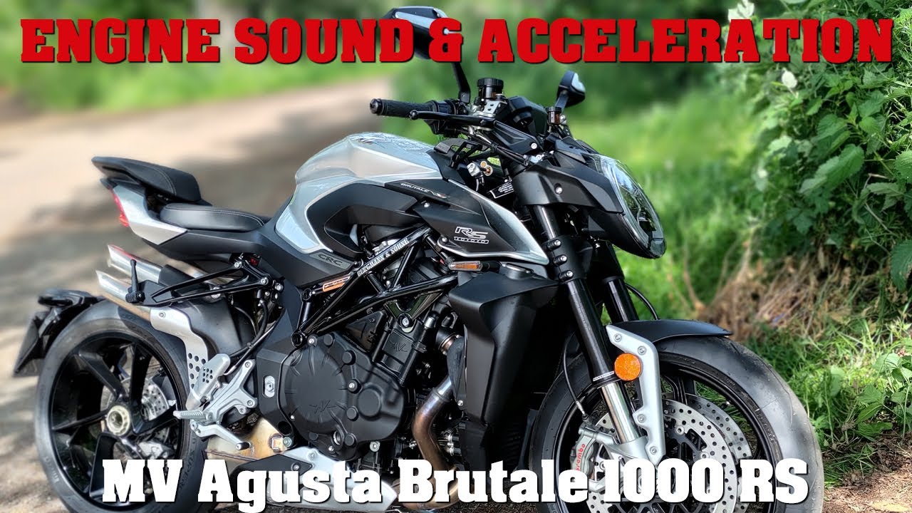 MV Agusta Brutale 1000 RS | Exhaust Sound & acceleration