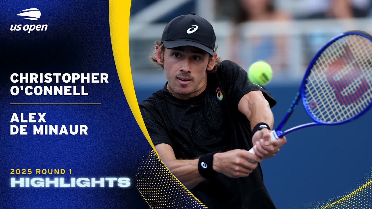 Christopher O'Connell vs. Alex de Minaur Highlights | 2025 US Open Round 1