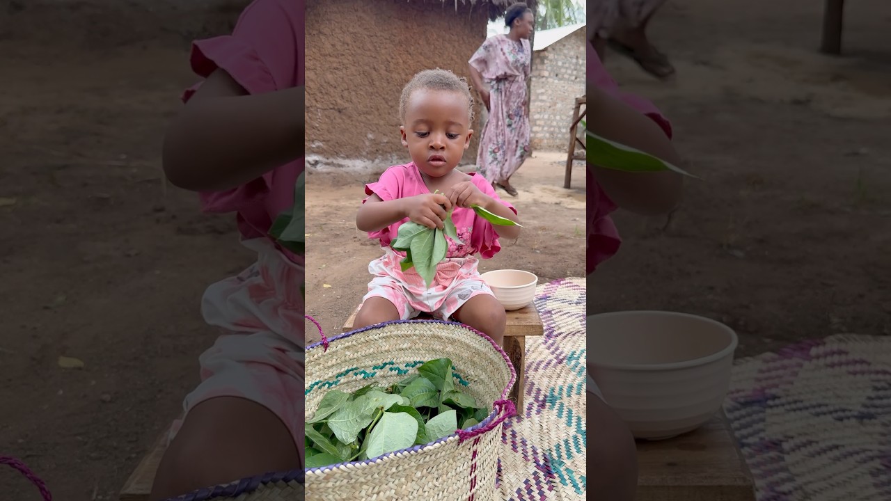 African Village Girl 🍲 Preparing Lunch for Her Family ❤️ Pure Love & Tradition #shortsfeed #shorts