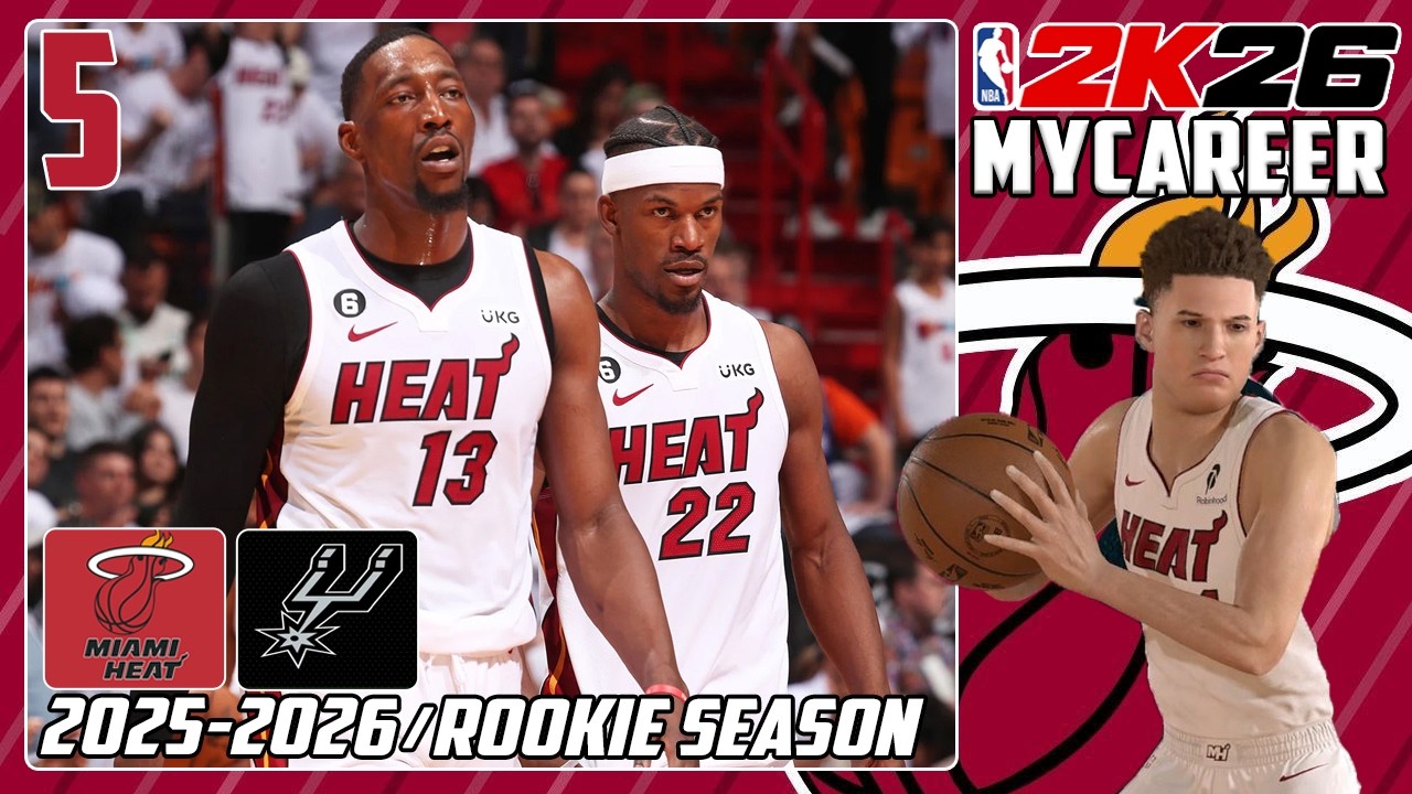 Miami Heat @ San Antonio Spurs - NBA 2k26 MyCareer Mode Part 5 (2/19/2026)