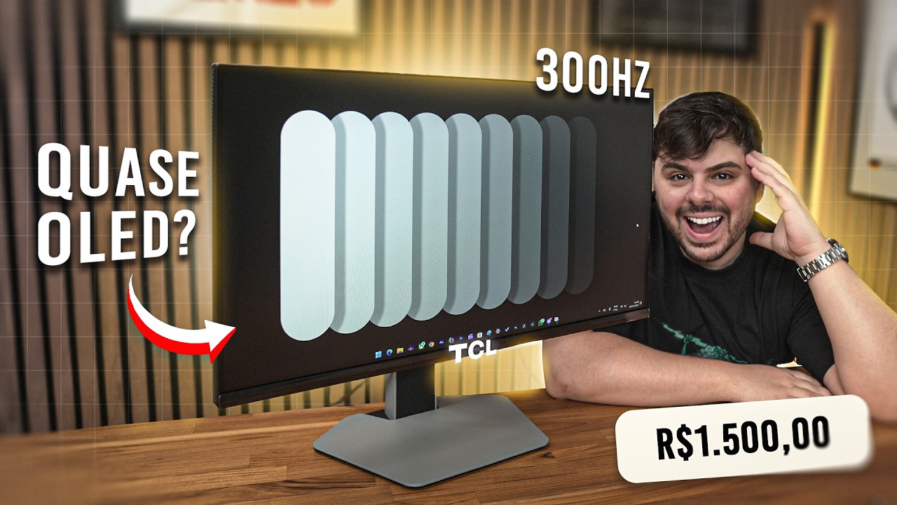 QUASE OLED? Monitor 300HZ Mini Led BARATO (TCL 25g64)