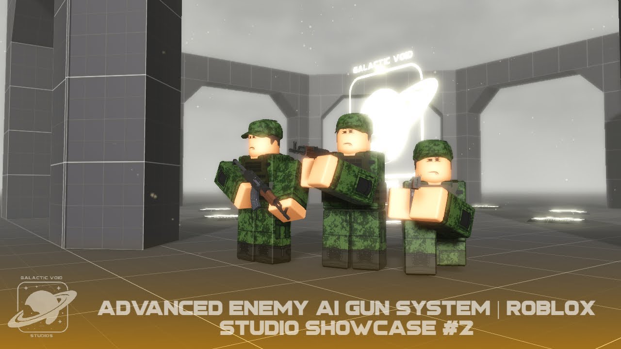 Enemy AI Gun System | Roblox Studio Showcase 2