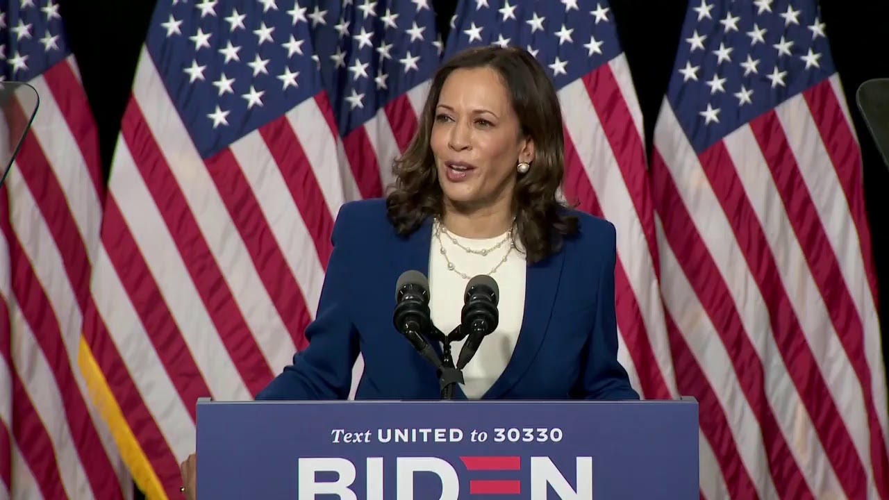 Joe Biden and his running mate Sen. Kamala Harris deliver remarks