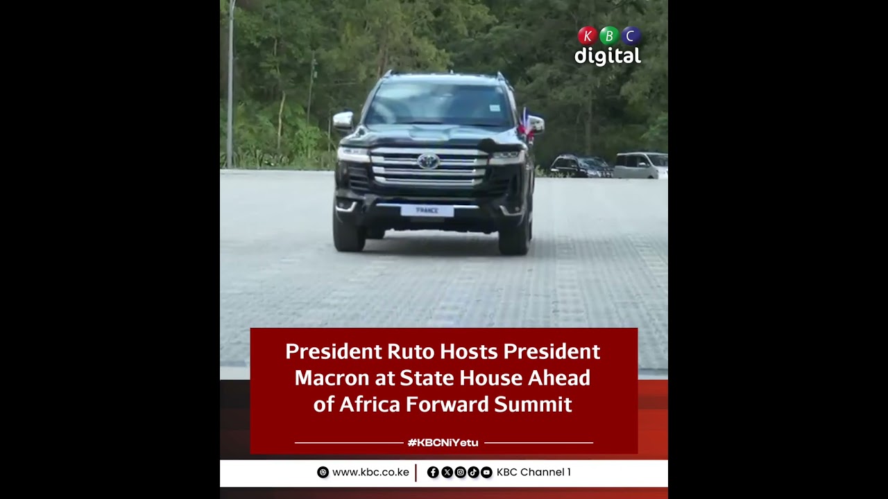 President Ruto receives French President Macron at State House, Nairobi