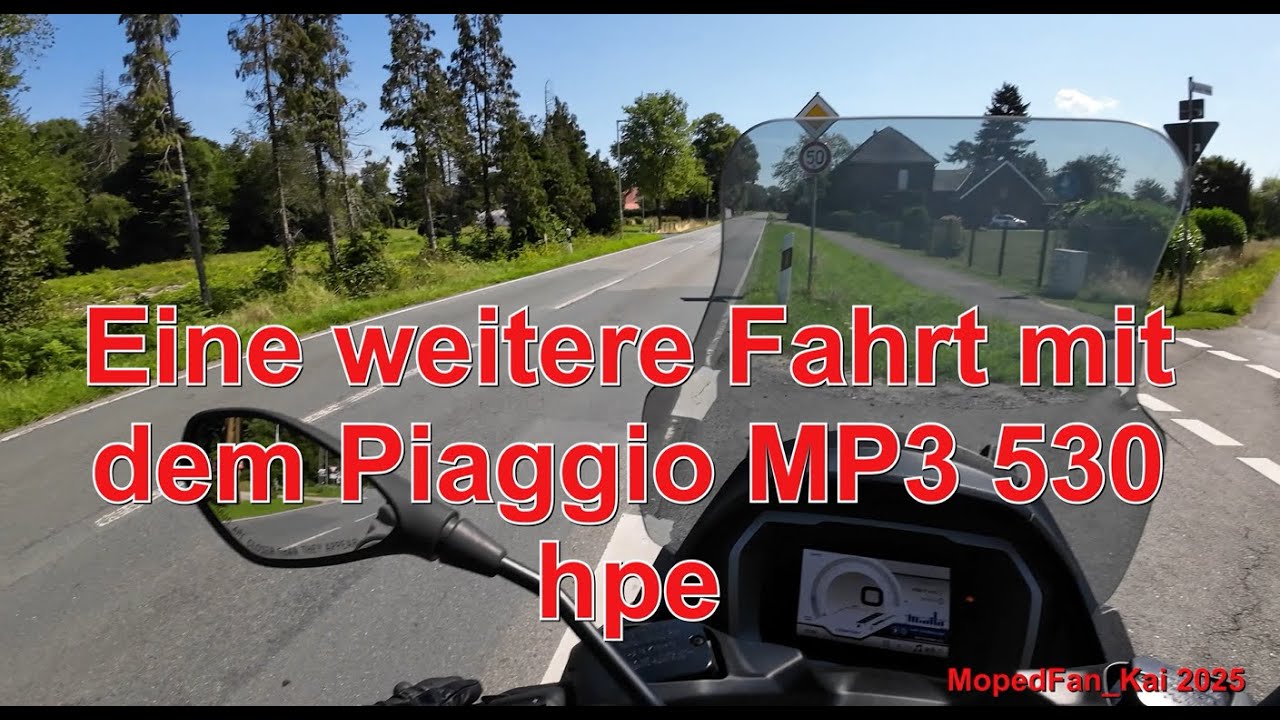 Eine weitere Fahrt mit dem Piaggio MP3 530 hpe