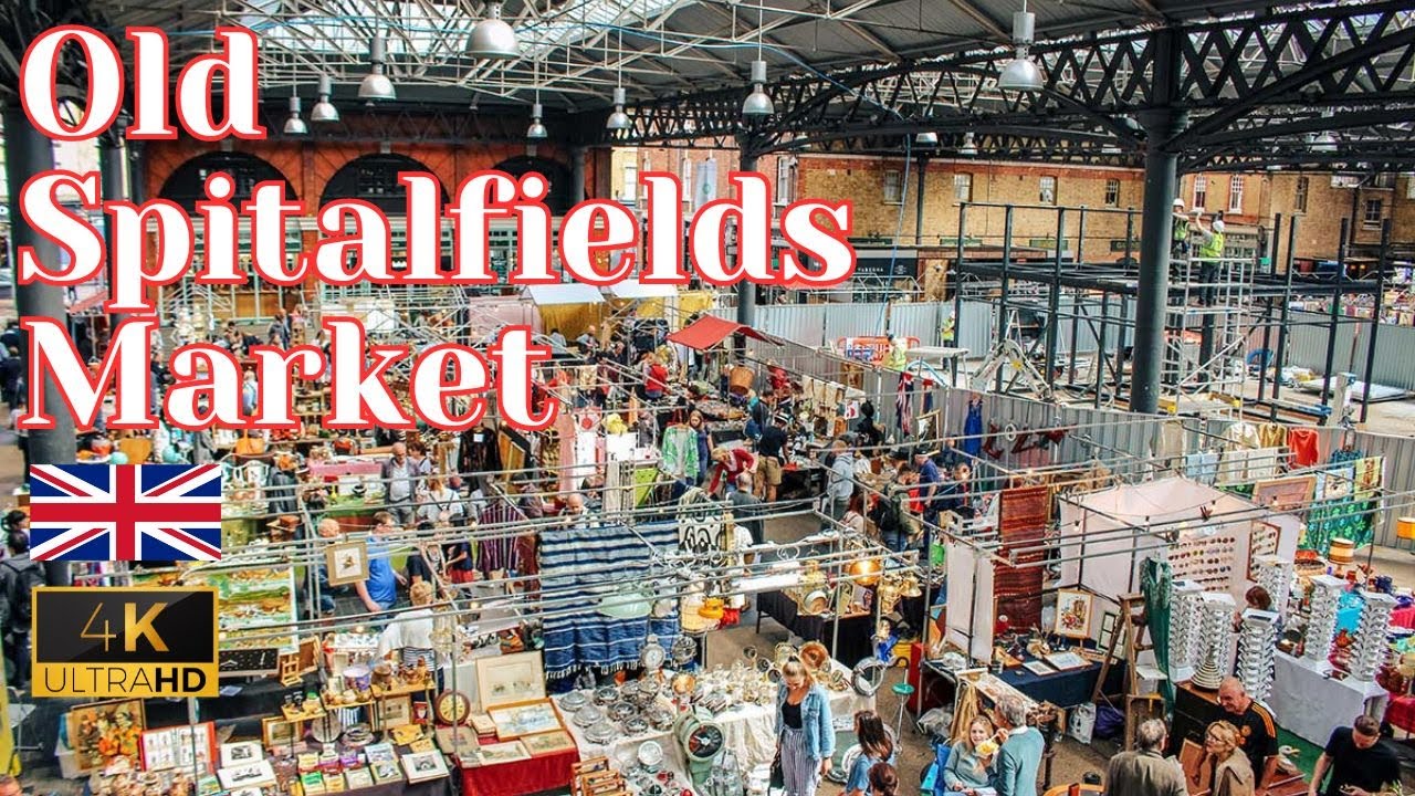 London Old Spitalfields Market Visual Walking Tour🇬🇧 England United Kingdom 15 Mins ASMR | 4K 英國實況街景