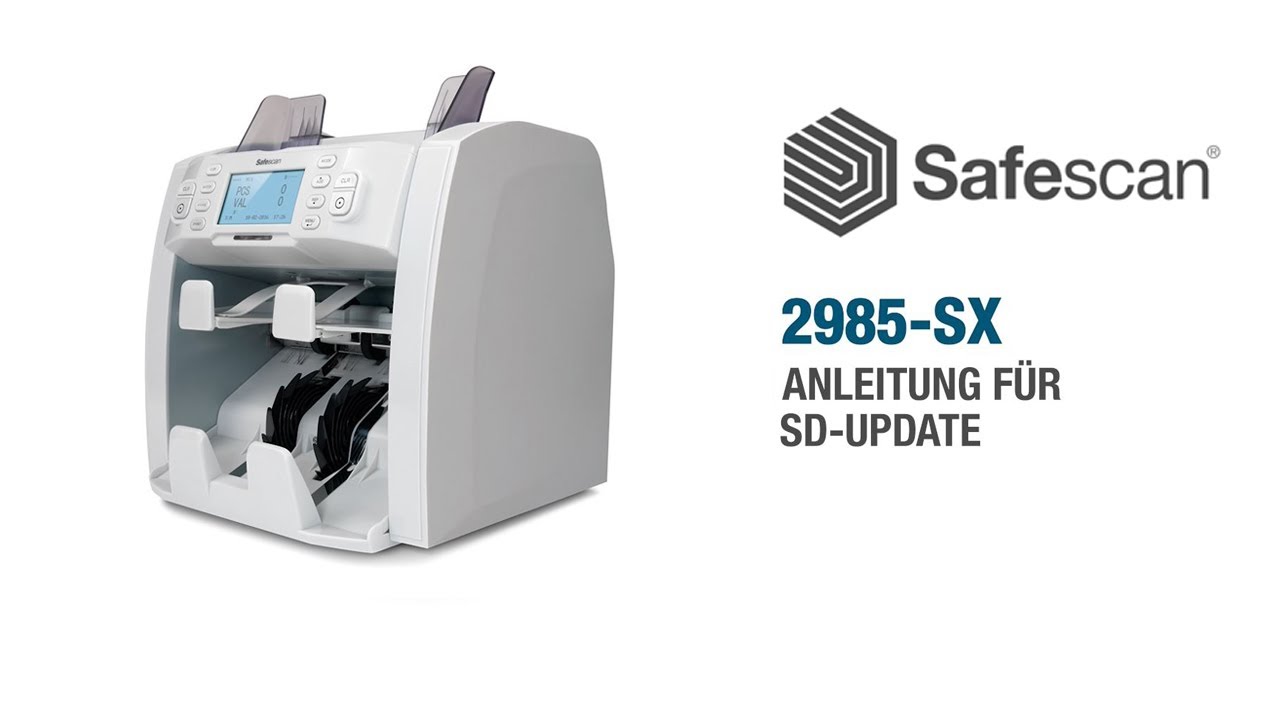 Safescan 2985-SX Anleitung Für SD-Update | Deutsch