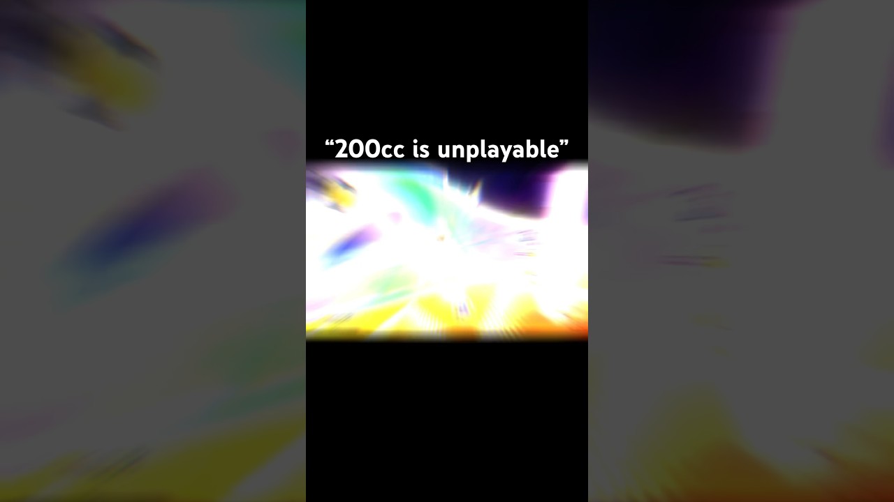 200cc is unplayable wii rainbow road edition #mario #mariokart #mk8dx #nintendo