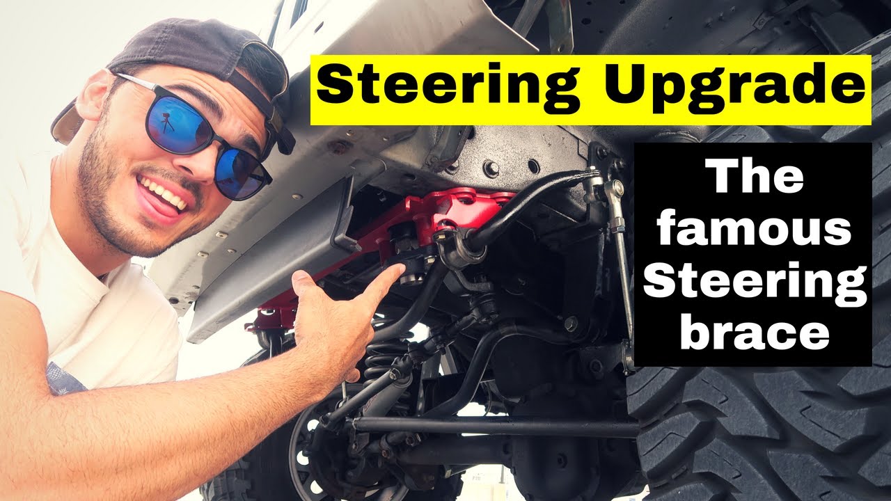 JEEP XJ STEERING UPGRADE! NEW STEERING BRACE AND STEERING BOX!