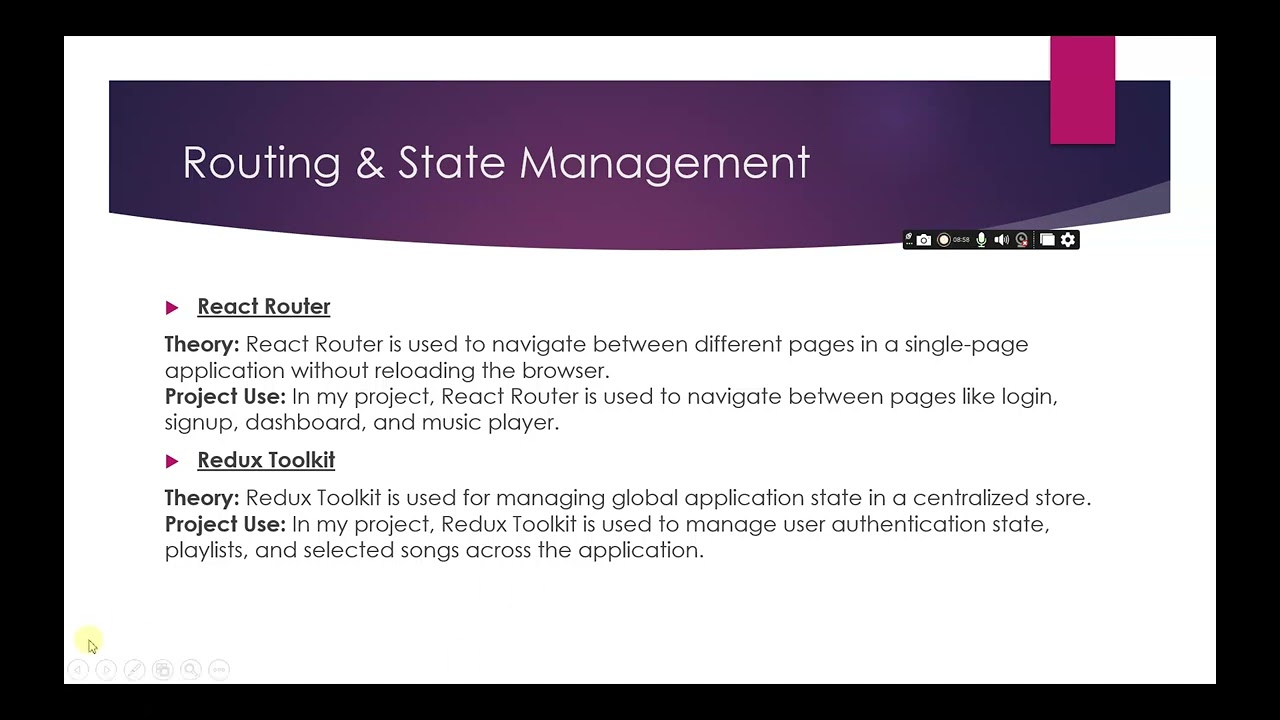 WSA Internship Project Presentation – Music Player Web Application | MERN Stack | Gayatri Mahajan