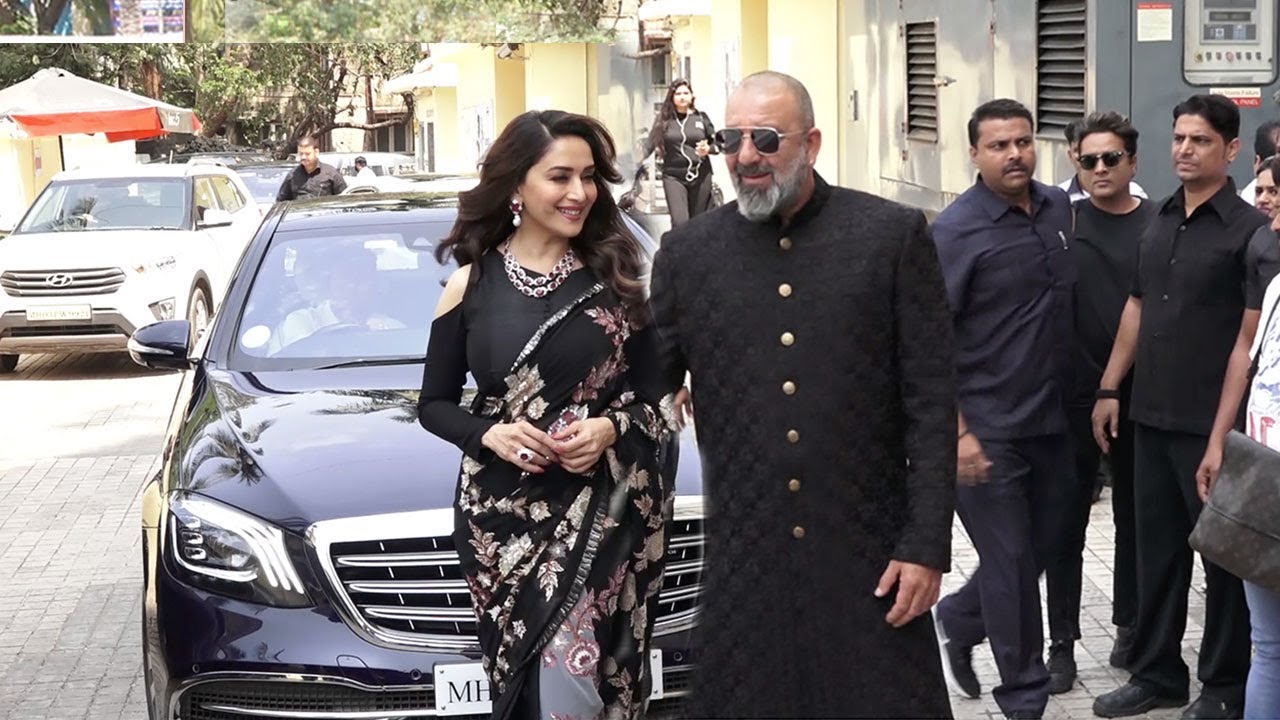 Sanju Baba's MACHO ENTRY With Ex Gf Madhuri Dixit At Kalank Trailer Launch