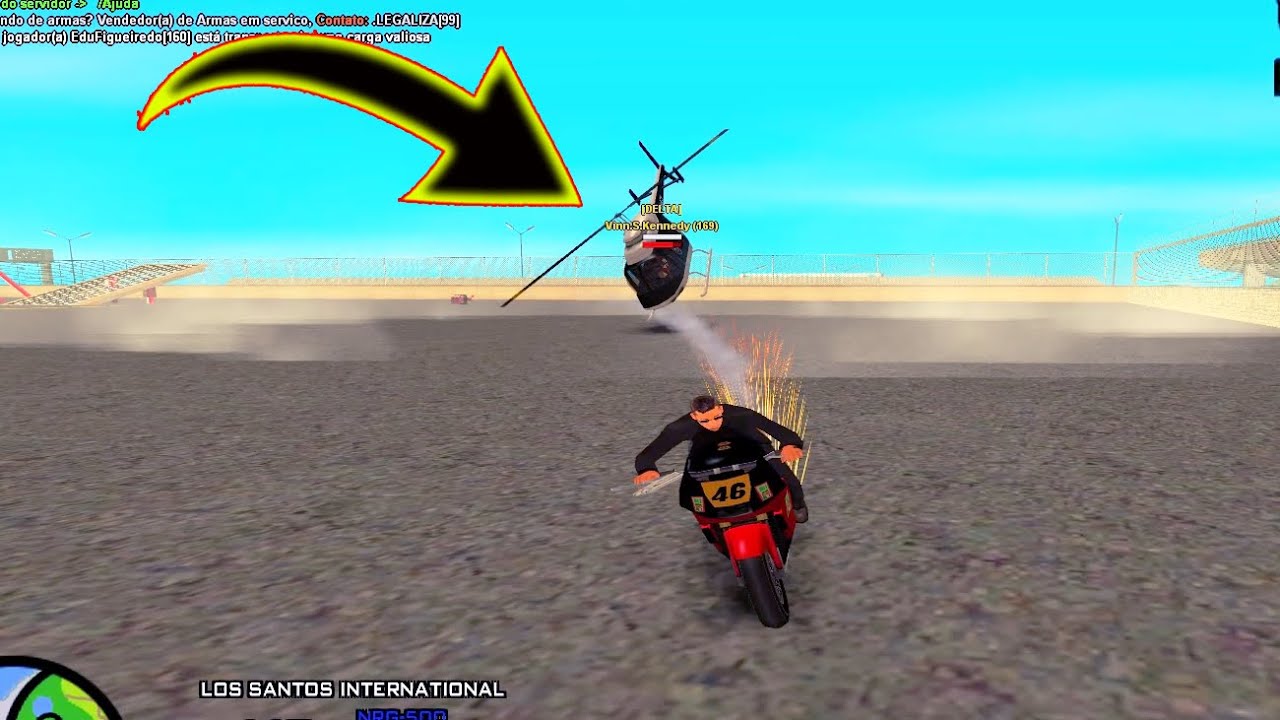 O HELI NÃO SAIU DA COLA DO ZUMANS DURANTE A FUGA KK ! ZUMANS NO SAMP