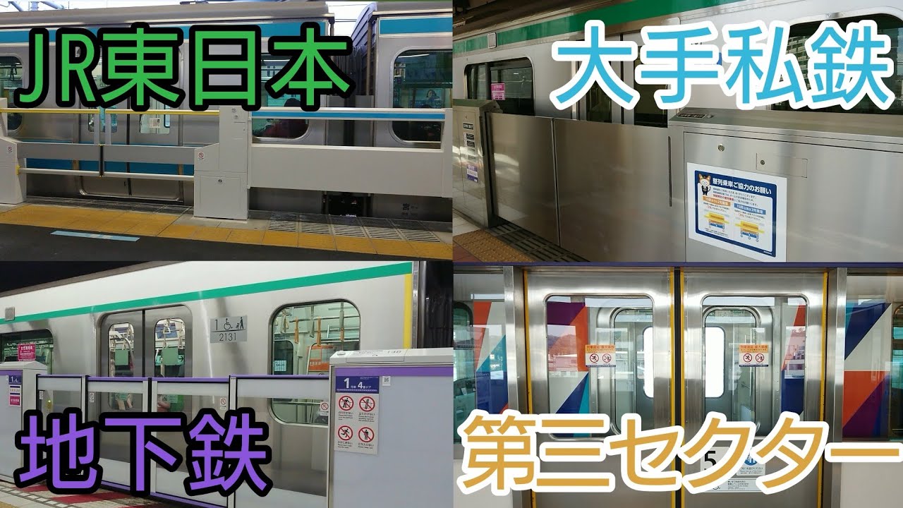 【大集合】関東の鉄道路線ホームドア稼働集 Kanto railway line platform door operation collection
