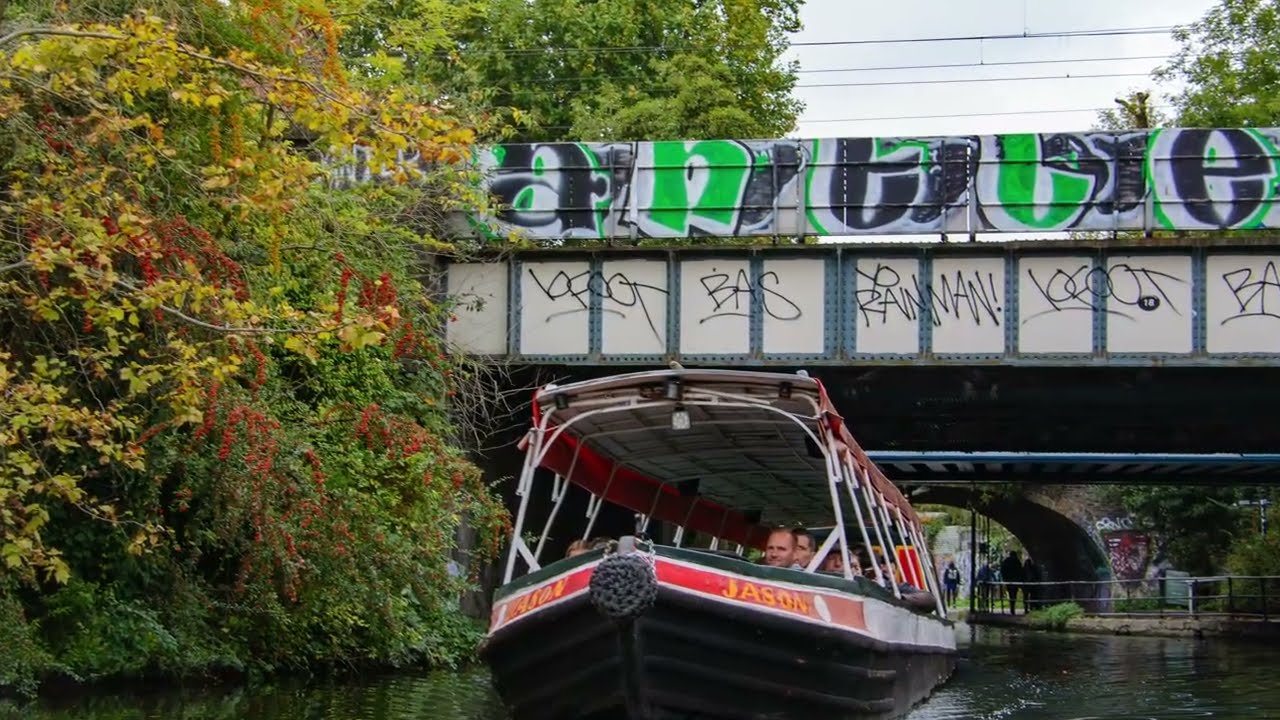 London Waterbus Canal Boat Trip. Camden Town to Little Venice