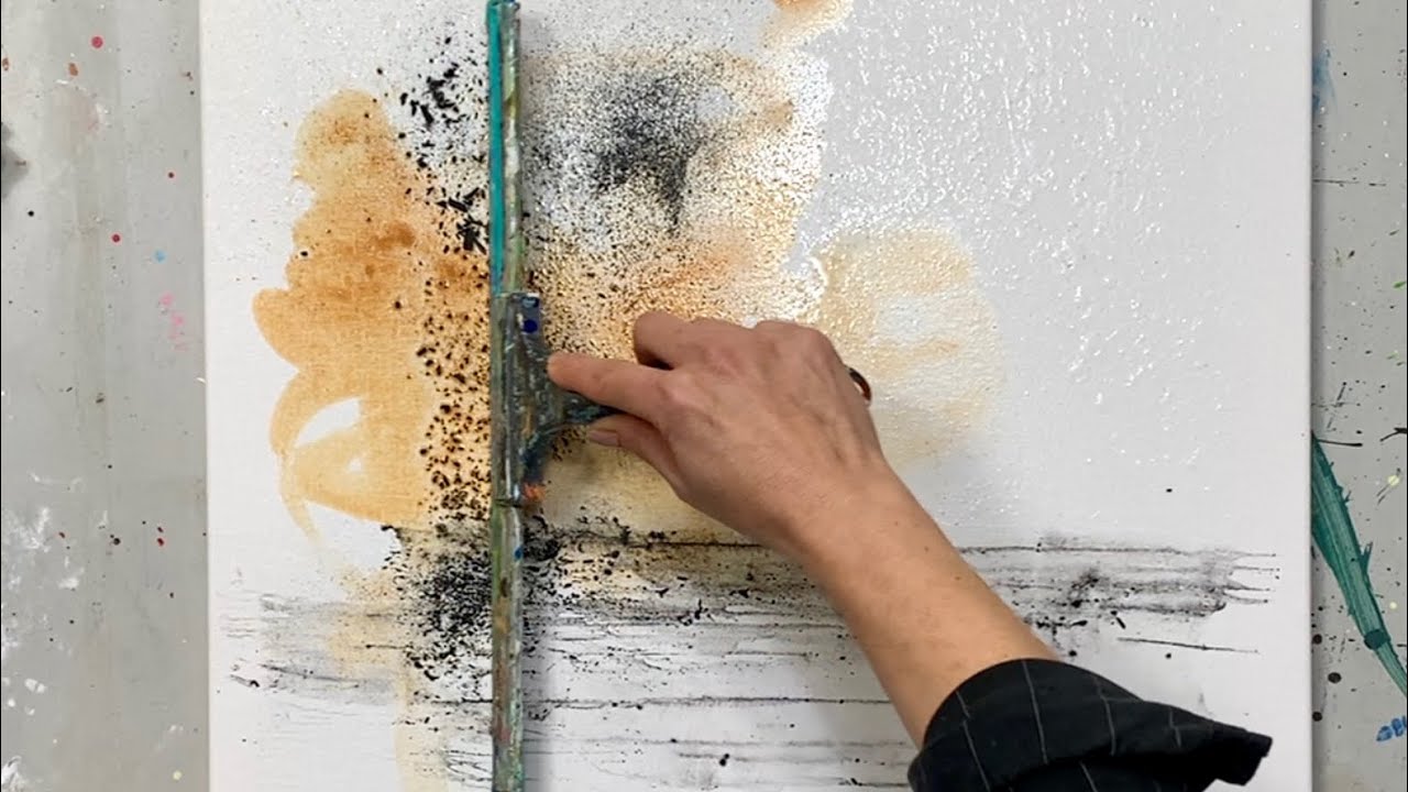 Der einfachste Weg zu malen DIY Pigmente - Abstrakte Acrylmatechniken - Intuitiv