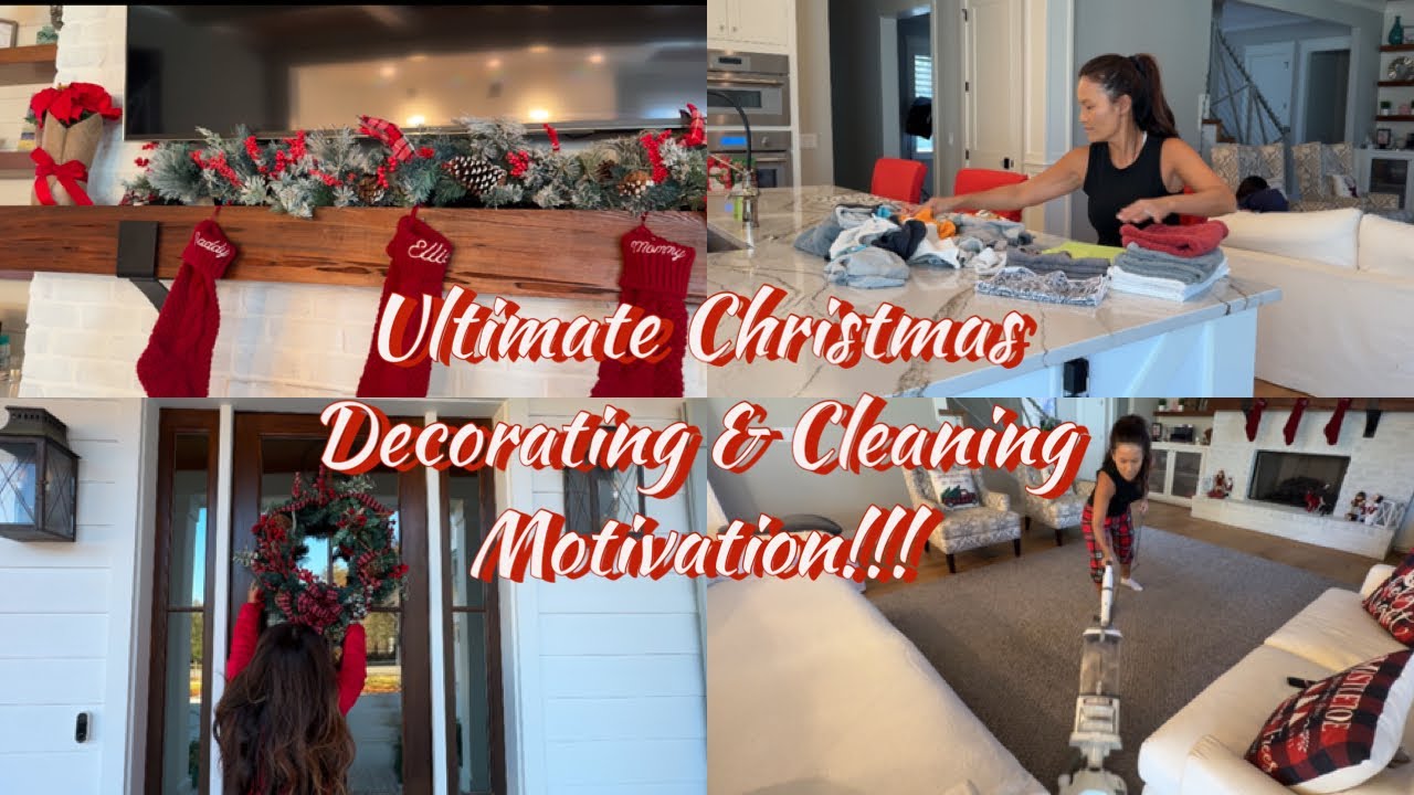 Ultimate All-Day Christmas Decorating & Cleaning Motivation | Cozy Christmas Vibes🎄