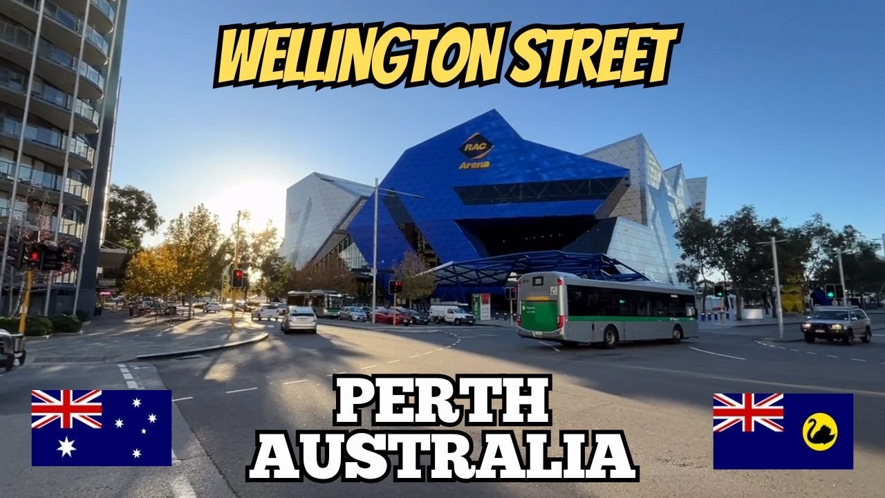 Exploring Perth Australia: City Walking Tour Along Wellington Street 2024 (Part 2)