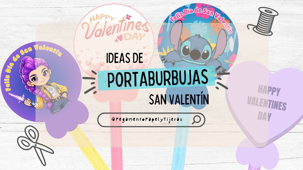 Porta burbujas San Valentin